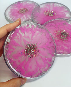 Pink Petal Coasters